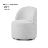 White Swivel Dining Chair | OROA