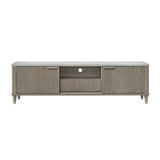 Modern European furniture - Modern Sleek White Faux Marble Top TV Stand - www.oroa.com