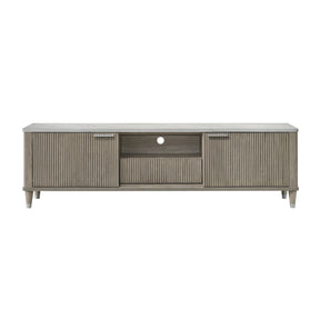 Modern European furniture - Modern Sleek White Faux Marble Top TV Stand - www.oroa.com