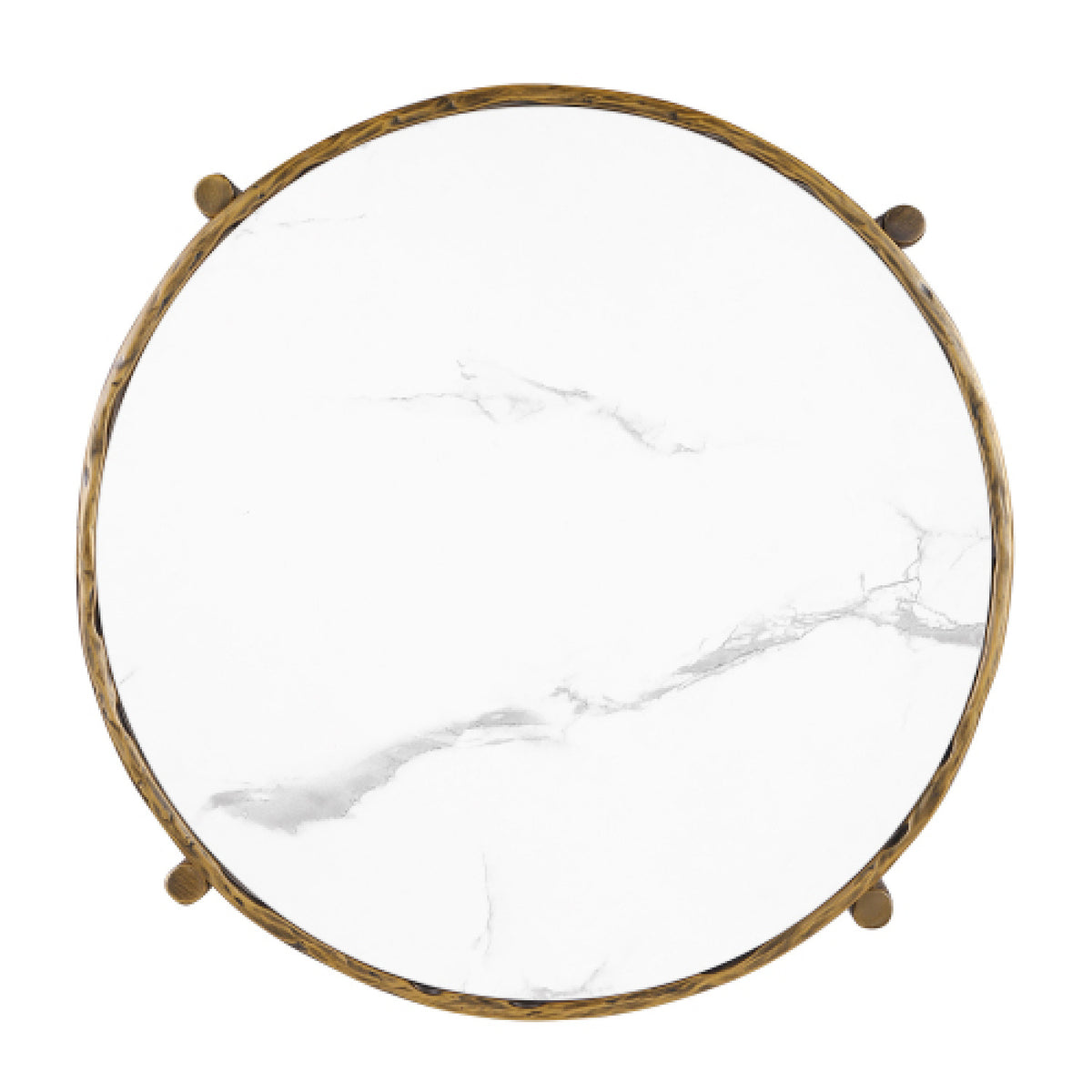 Contemporary Matte Gold Finish Coffee Table | OROA