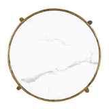 Contemporary Matte Gold Finish Coffee Table | OROA