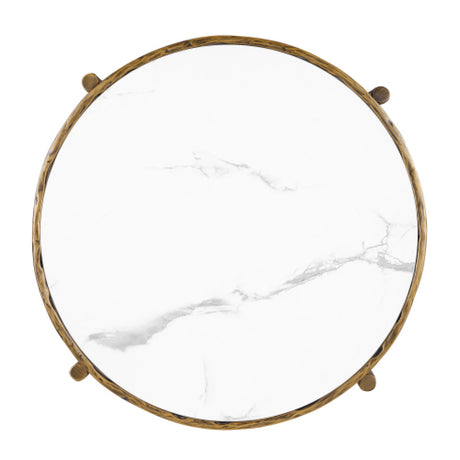 Modern European furniture - Contemporary Matte Gold Finish Coffee Table - www.oroa.com