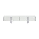 Modern European furniture - Modern White and Silver TV Stand Cabinet - www.oroa.com