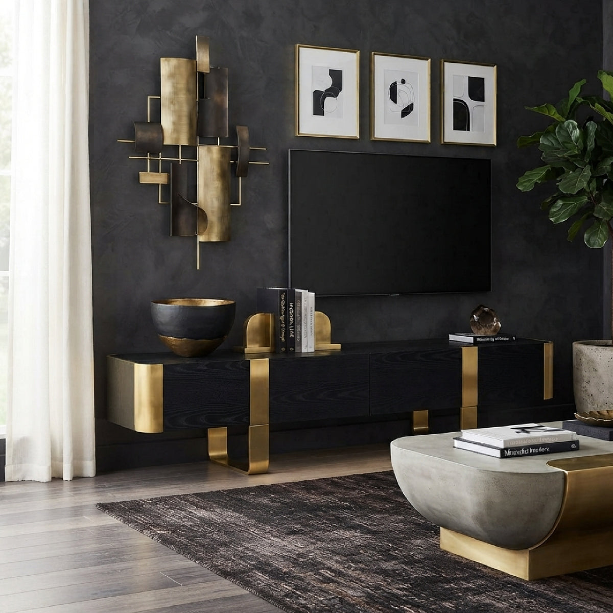 Black Gold TV Stand | OROA