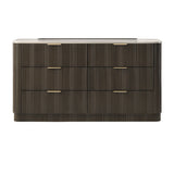 Modern European furniture - Contemporary Marble Top Dresser - www.oroa.com