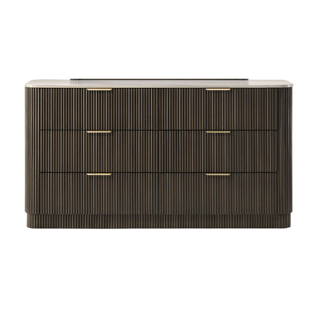 Modern European furniture - Contemporary Marble Top Dresser - www.oroa.com
