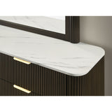 Modern European furniture - Contemporary Marble Top Dresser - www.oroa.com