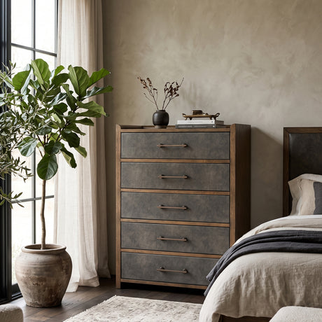 Modern European furniture - Modern Two Tone Design Chest - www.oroa.com