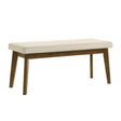 Modern European furniture - Beige Fabric Upholstery Bench - www.oroa.com
