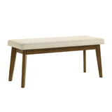 Modern European furniture - Beige Fabric Upholstery Bench - www.oroa.com