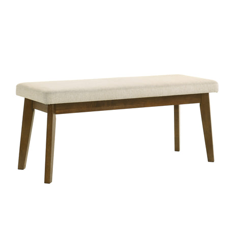 Modern European furniture - Beige Fabric Upholstery Bench - www.oroa.com