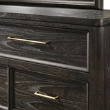 Modern European furniture - Contemporary 7-Drawers Gray Brown Dresser - www.oroa.com