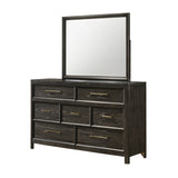 Modern European furniture - Contemporary 7-Drawers Gray Brown Dresser - www.oroa.com