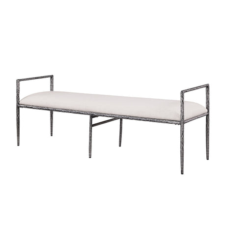Modern European furniture - Contemporary Style Gunmetal Bench - www.oroa.com