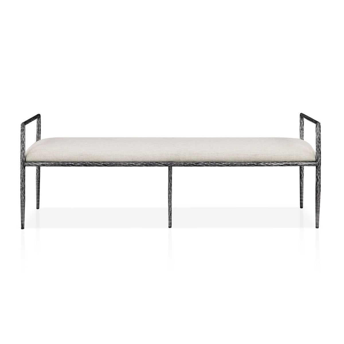 Modern European furniture - Contemporary Style Gunmetal Bench - www.oroa.com
