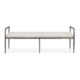 Modern European furniture - Contemporary Style Gunmetal Bench - www.oroa.com