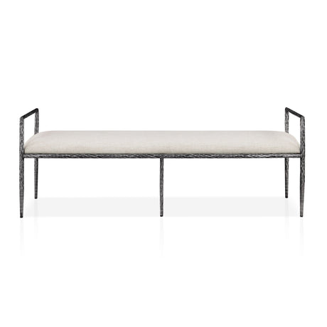 Modern European furniture - Contemporary Style Gunmetal Bench - www.oroa.com