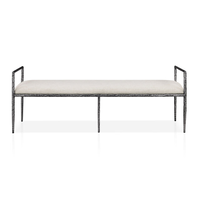 Modern European furniture - Contemporary Style Gunmetal Bench - www.oroa.com