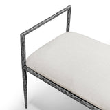 Modern European furniture - Contemporary Style Gunmetal Bench - www.oroa.com