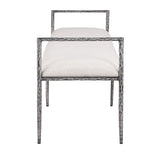 Modern European furniture - Contemporary Style Gunmetal Bench - www.oroa.com
