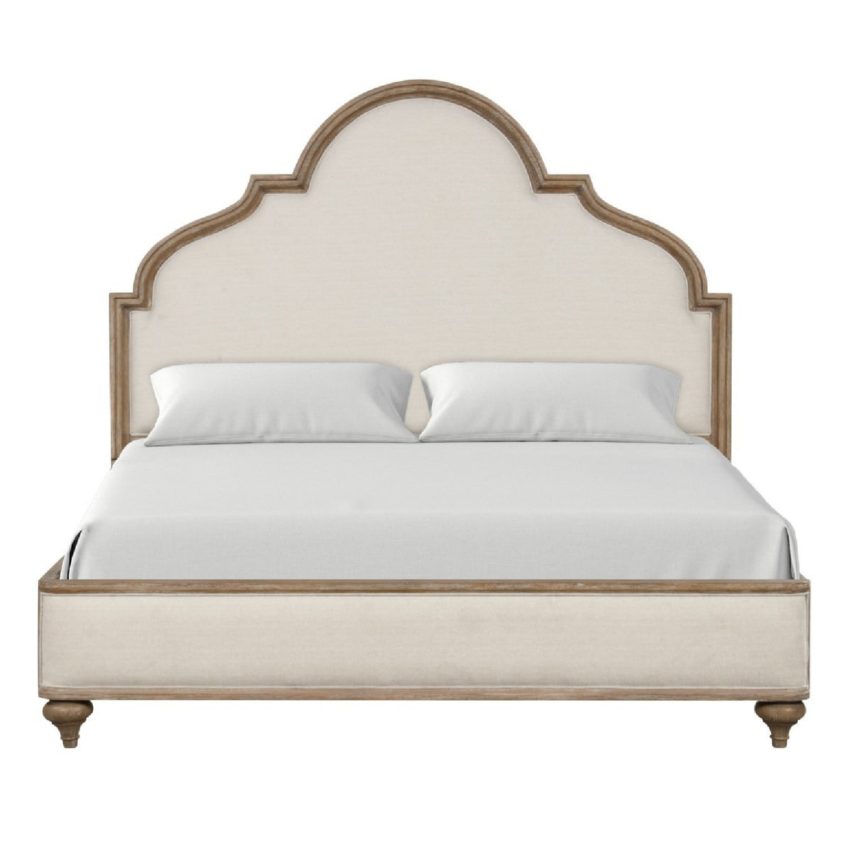 Modern European furniture - Classic Rustic Oak Queen Bed - www.oroa.com
