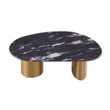 Matte Gold Finish Coffee Table | OROA