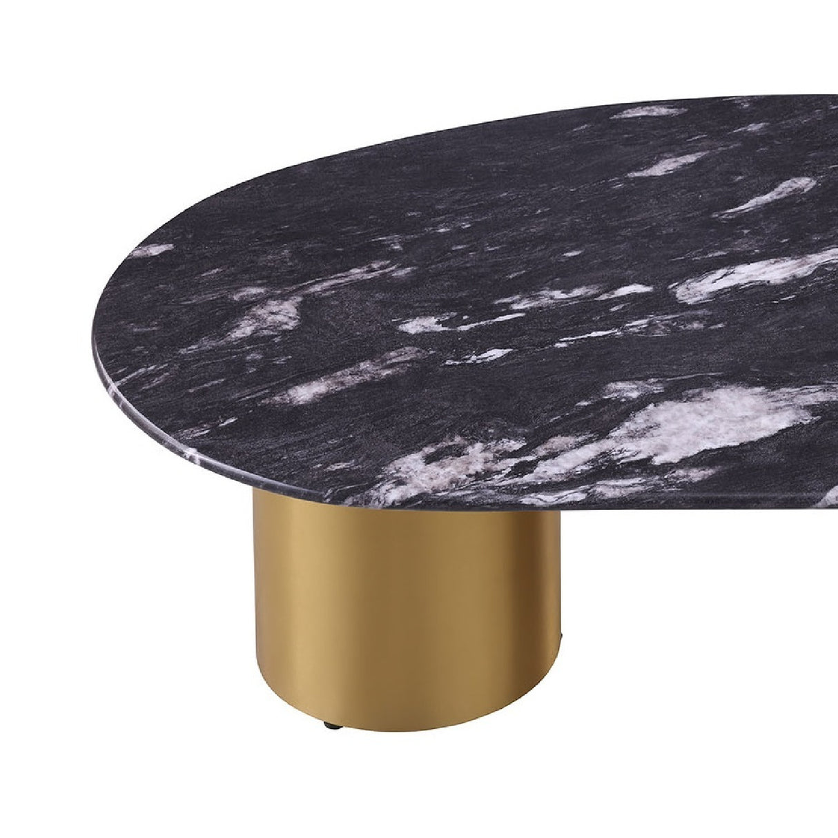 Matte Gold Finish Coffee Table | OROA