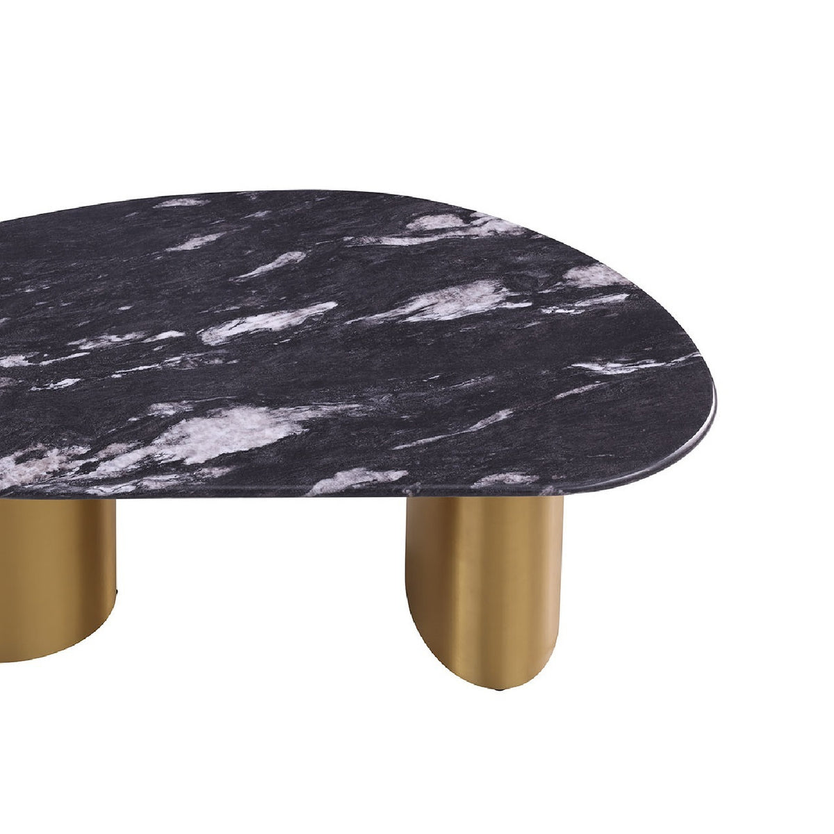 Matte Gold Finish Coffee Table | OROA