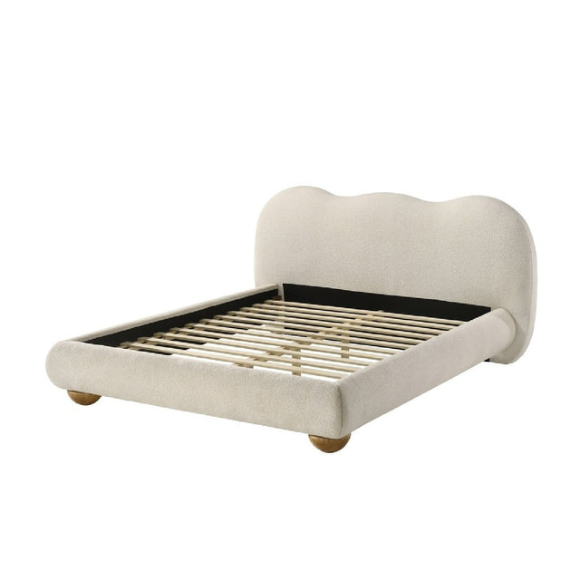 Modern European furniture - Boucle Upholstered King Bed - www.oroa.com