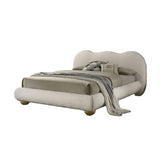 Modern European furniture - Boucle Upholstered King Bed - www.oroa.com