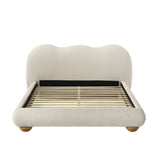 Modern European furniture - Boucle Upholstered King Bed - www.oroa.com