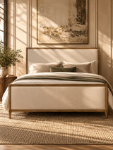 Modern European furniture - Upholstered Panel Design King Bed - www.oroa.com