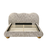 Contemporary Latte Brown Queen Bed | OROA
