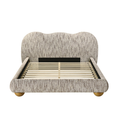 Contemporary Latte Brown Queen Bed | OROA