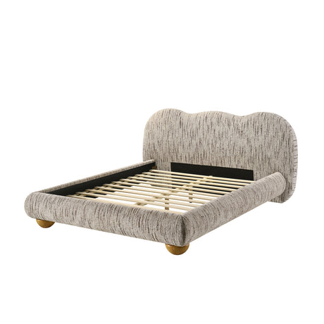 Contemporary Latte Brown Queen Bed | OROA