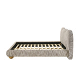Contemporary Latte Brown Queen Bed | OROA
