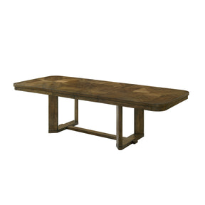 Modern European furniture - Leaf Wood Rectangular Dining Table - www.oroa.com