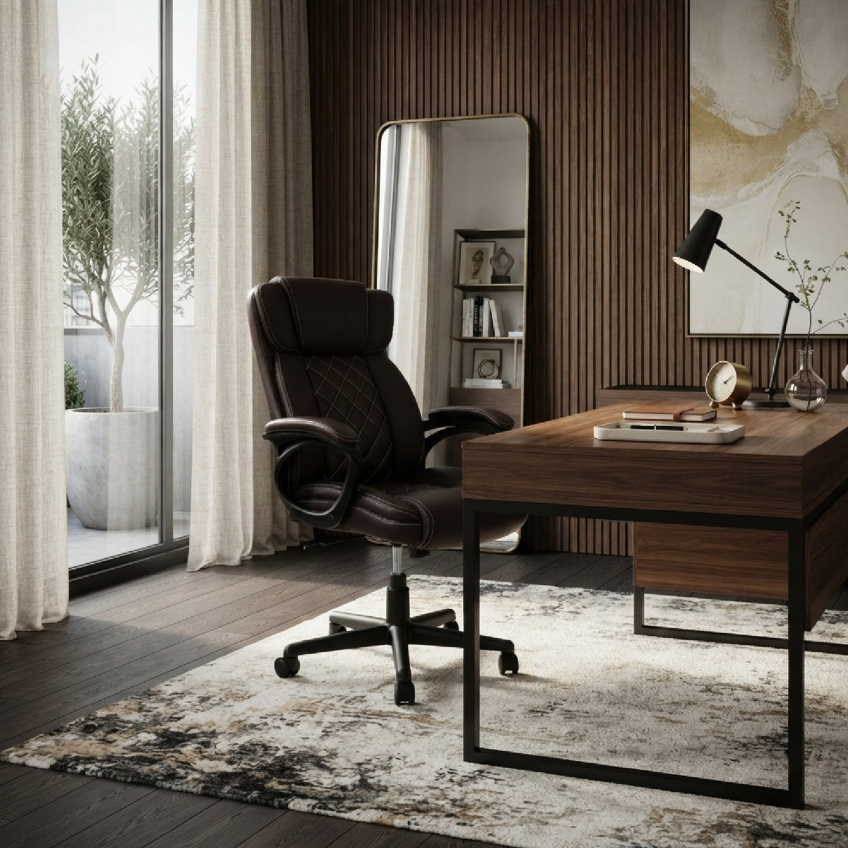 Upholstered High Back Ergonomic Office Chair | OROA