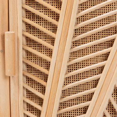 Bohemian Natural Rattan 2-Door Storage Cabinet - OROA Kids - view 9