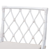 Bohemian White Rattan Dining Chair | OROA