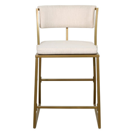 Modern European furniture - Modern Antique Brass Counter Stool - www.oroa.com