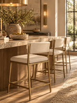 Modern Antique Brass Counter Stool | OROA