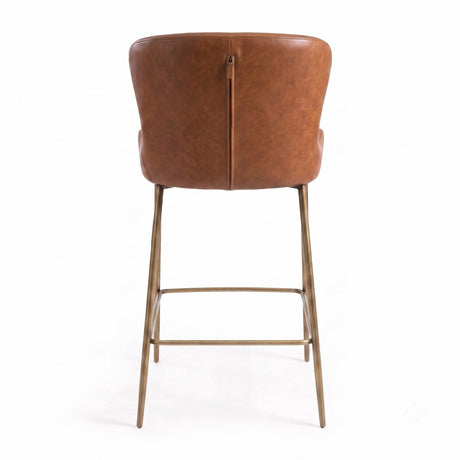 Modern Leather Upholstered Counter Stool | OROA