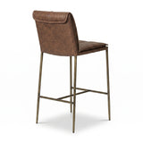Brown Upholstered Counter Stool | OROA