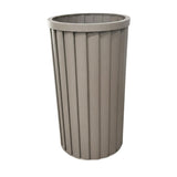 Gray Brown Round Strata Column Planter L | OROA