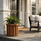 Modern European furniture - Round Strata Planter - www.oroa.com
