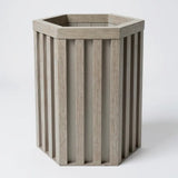 Gray Brown Hexagon Column Planter | OROA
