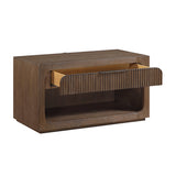 Modern European furniture - Leanna Brown Oak Nightstand Wood Top - www.oroa.com