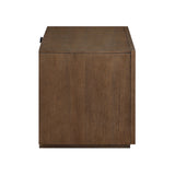 Modern European furniture - Leanna Brown Oak Nightstand Wood Top - www.oroa.com