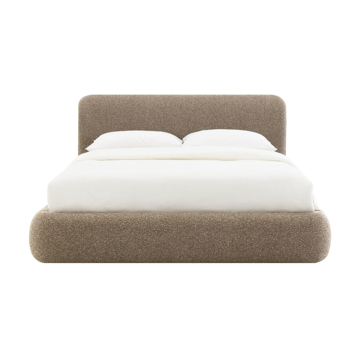 Modern European furniture - Dark Beige Tweed Full Bed - www.oroa.com